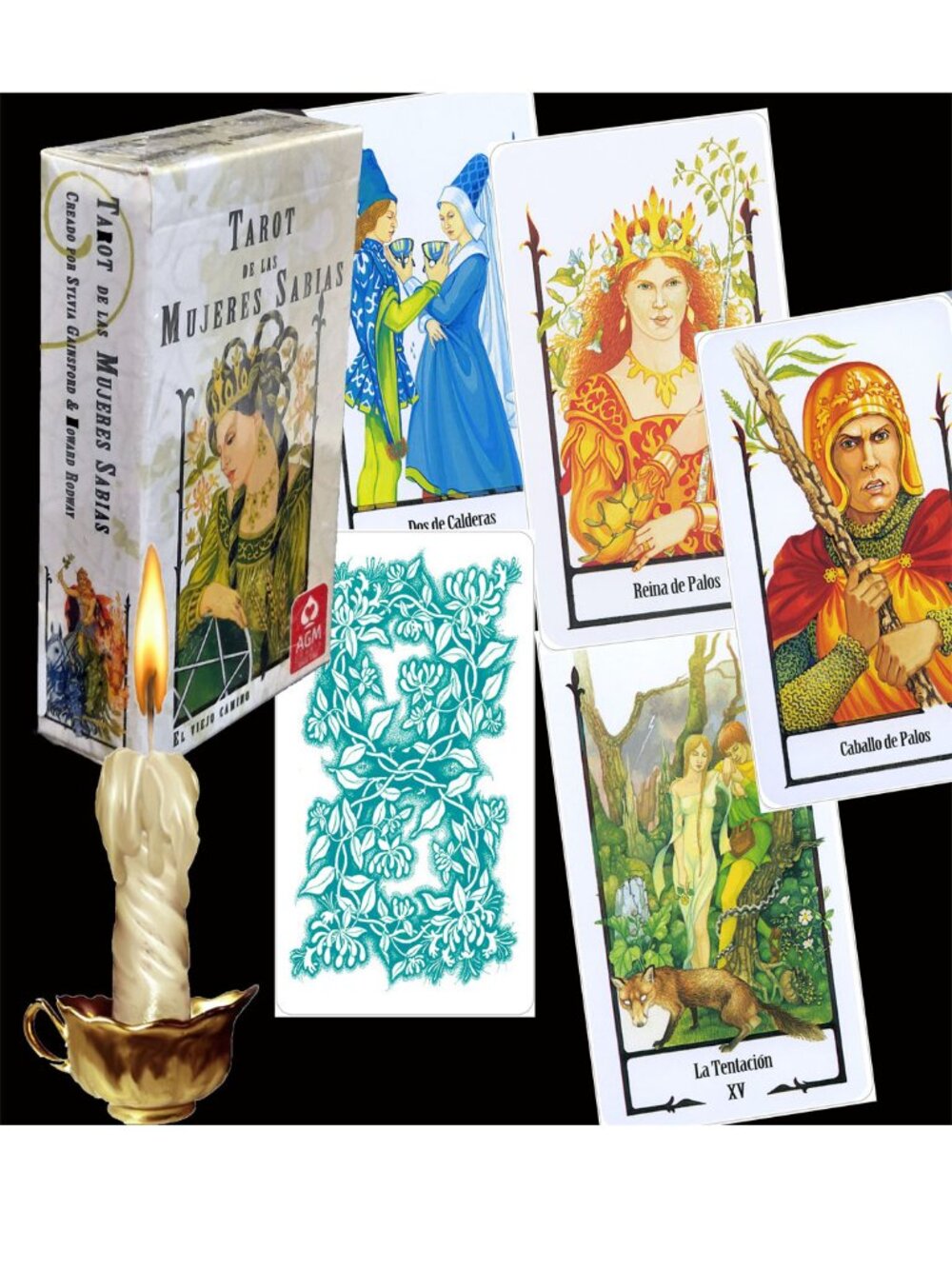 SPANISH  𝐄𝐬𝐩𝐚ñ𝐨𝐥 TAROT OF THE OLD PATH WiccaWisdom Cards+Booklet Gainsford